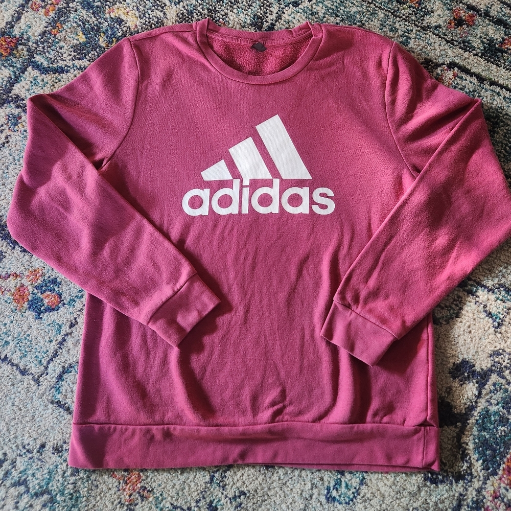 Adidas Fuchsia Crewneck Sweatshirt